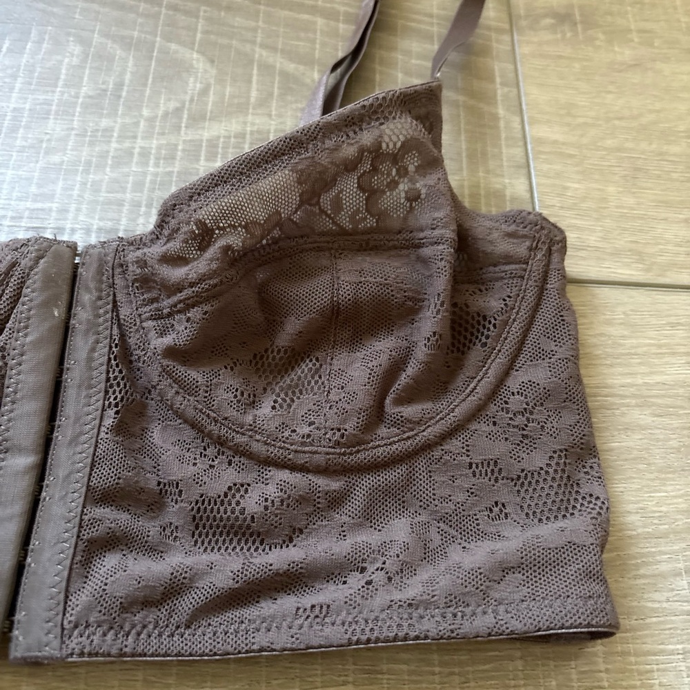 Free People Lace Bralette in Chocolate Brown - Picture 2 of 5